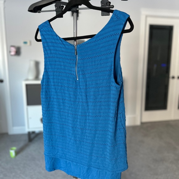 Ricki's Deep Blue Textured Tank Top - Picture 4 of 5
